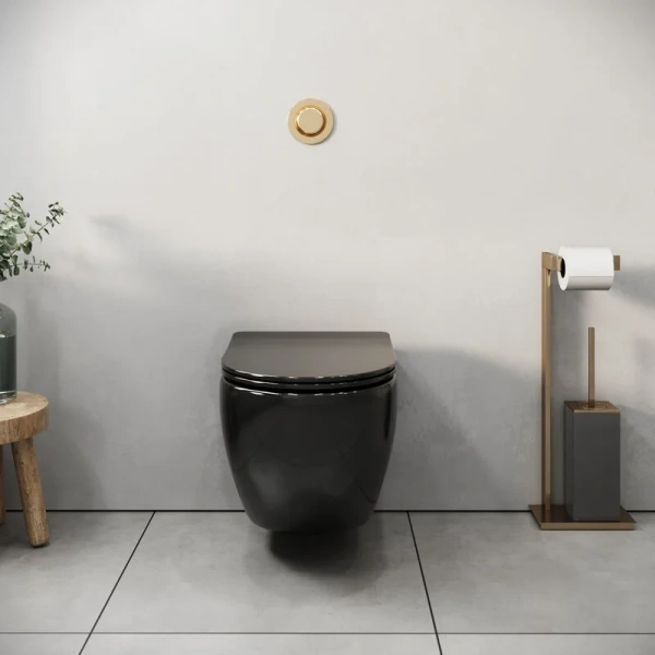 Унитаз подвесной Grossman Color черный, по запросу - фото 9