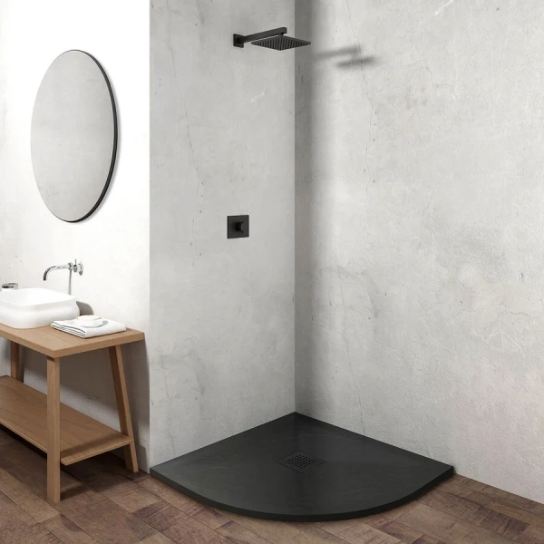 Душевой поддон Vincea 100х100 см антрацит - фото 3