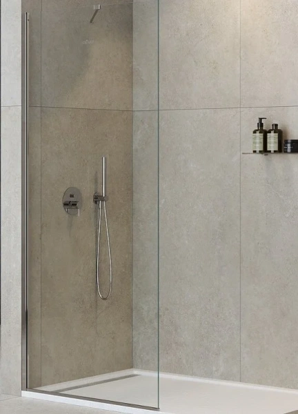 Душевая перегородка Cezares Liberta 105 см профиль хром - фото 1