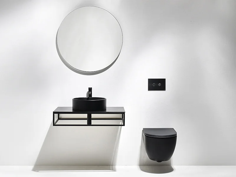 Крышка-сидение с микролифтом Simas Trevi черный матовый - фото 4