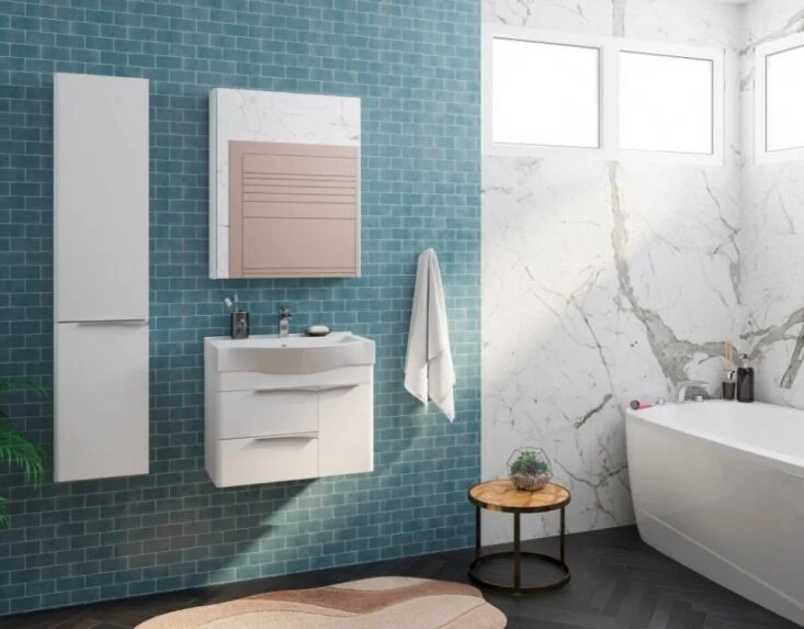 Шкаф-пенал подвесной Акватон Беверли 1A235403BV01 34 см белый, белые - фото 8