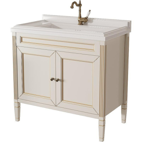 Тумба с раковиной напольная Caprigo Albion Promo 90 см Bianco Antico - фото 1