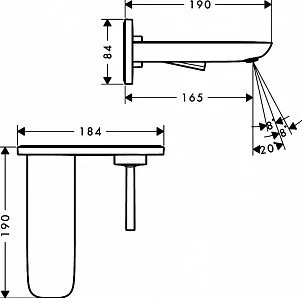 Смеситель для раковины Hansgrohe PuraVida, хром, белые, комбинированные - фото 4
