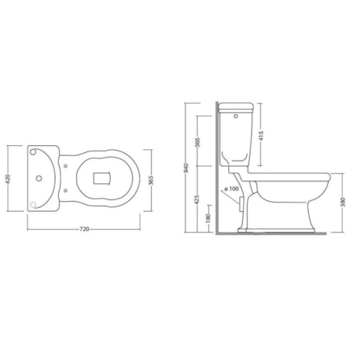 Унитаз Tiffany World Bristol TWBR03, TWBR50 - фото 4