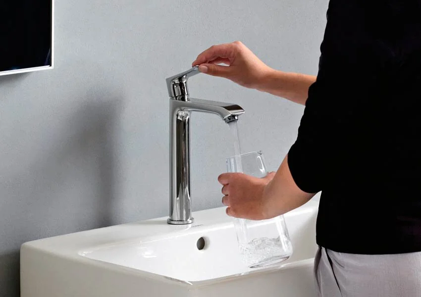 Смеситель для раковины Hansgrohe Metris однорычажный - фото 4