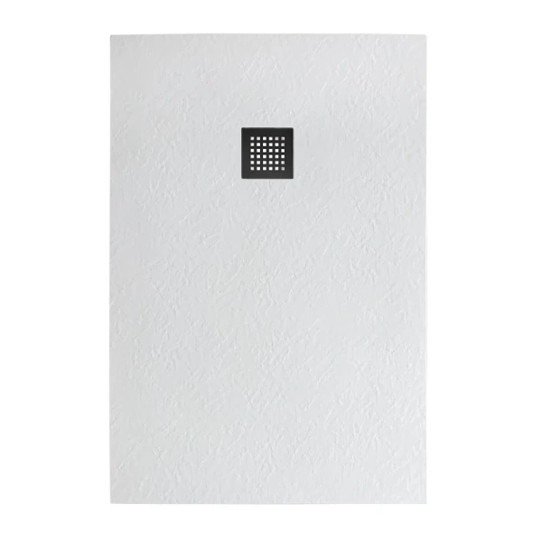 Душевой поддон BelBagno Uno 120х80 см белый, накладка черная матовая - фото 4