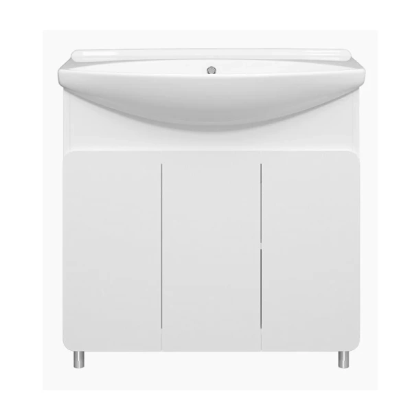 Тумба с раковиной напольная Misty Чегет 85 см прямая