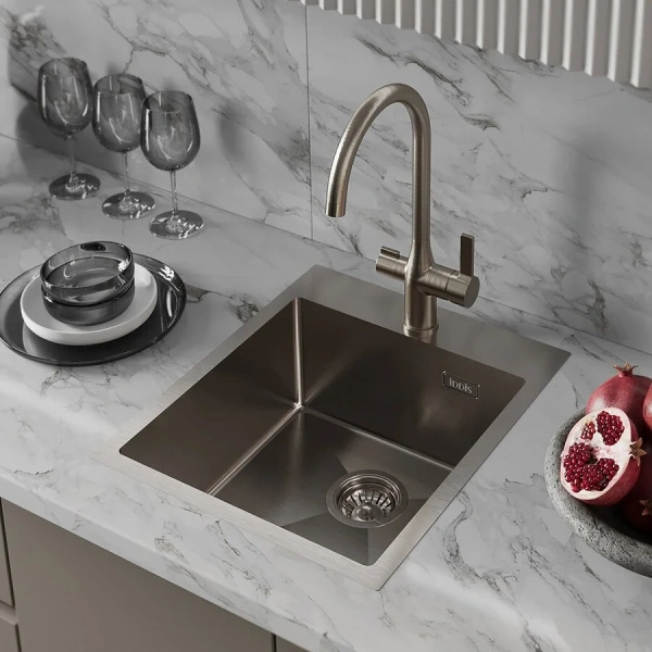Мойка для кухни IDDIS Haze 43 см сатин - фото 4
