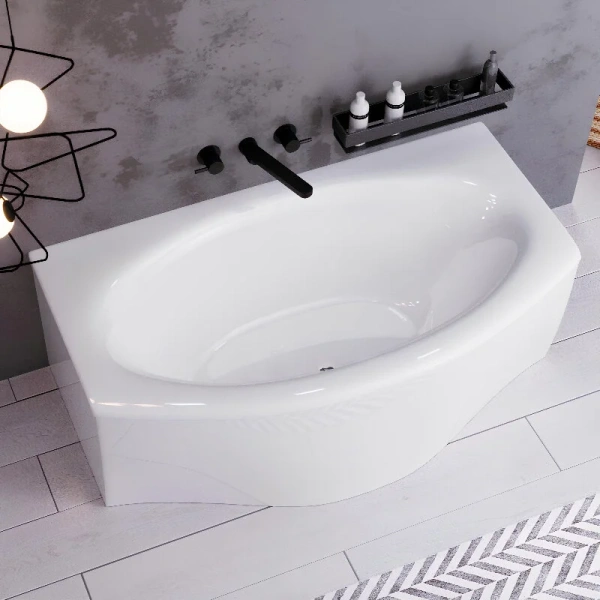 Ванна акриловая 1MarKa Nega 01нег1795кп, 170 x 95 см, цвет белый, угловые, приставные, встраиваемые - фото 6