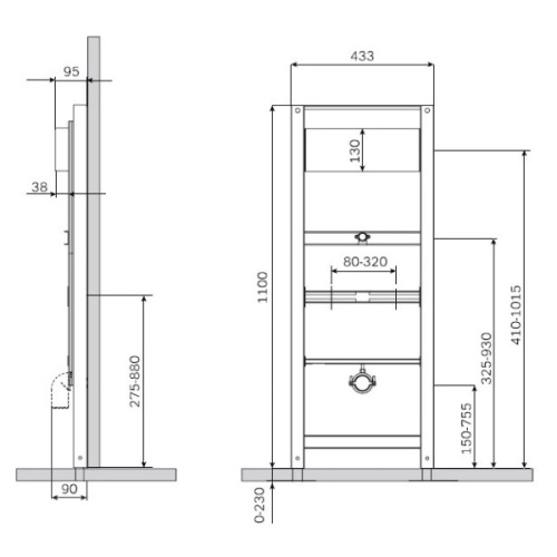 Система инсталляции для писсуара Am.Pm I022701 - фото 2