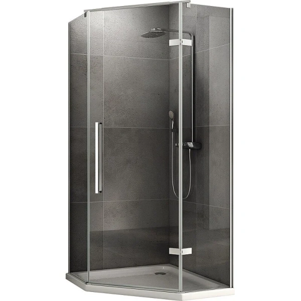 Душевой уголок Abber Ewiges Wasser AG05090 90х90 см пятиугольный - фото 1