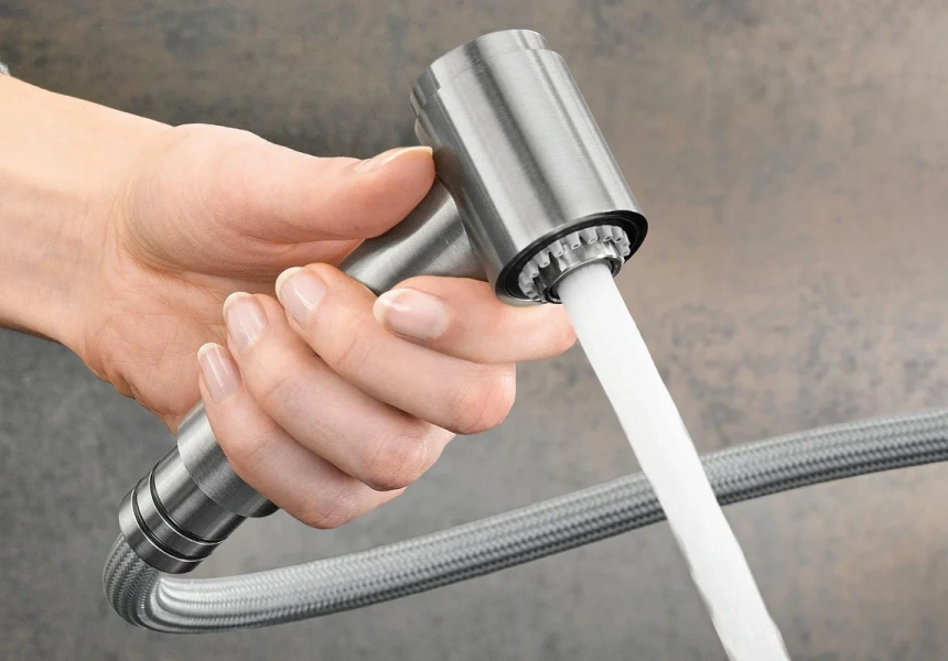 Смеситель для кухни Blanco Ambis-S нержавеющая сталь, однорычажные, двухрычажные - фото 8