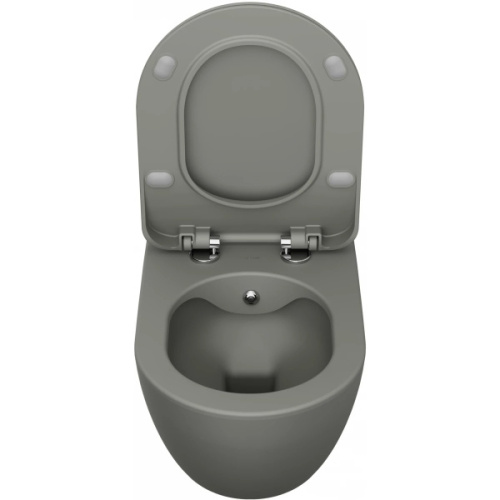 Унитаз подвесной Creavit Free холодный серый - фото 2