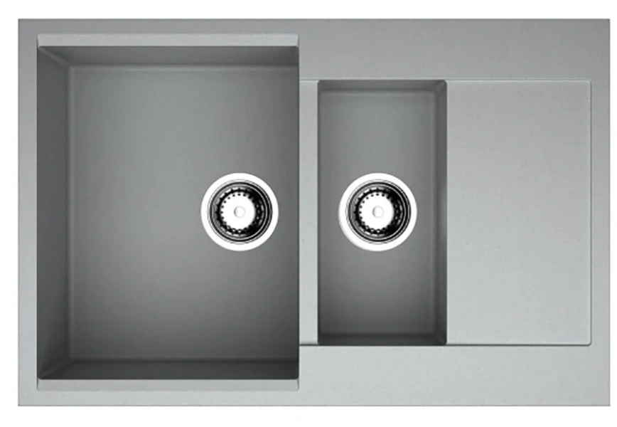 Мойка для кухни Omoikiri Daisen-78-2-GR 78 см Leningrad Grey - фото 1