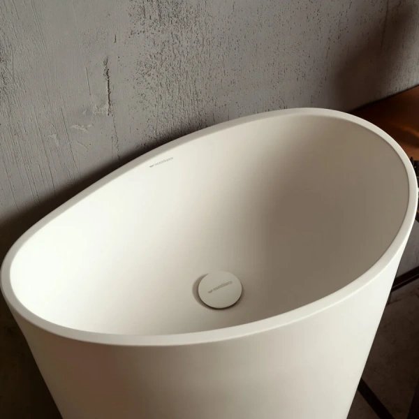 Раковина напольная Montebianco Onda Grande 60 см белая - фото 3
