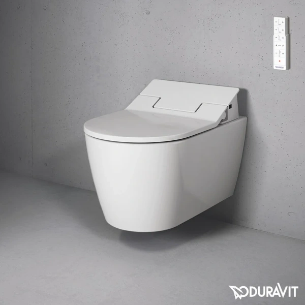 Унитаз подвесной Duravit ME by Starck SensoWash 252859, сиденье с микролифтом , с антивсплеском, c функцией биде - фото 7