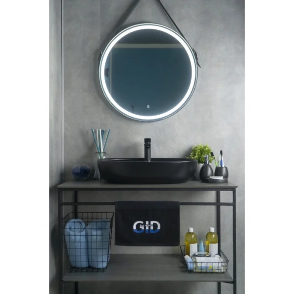 Раковина GID Lago Bm1346 61 см черная, 60 см - фото 6