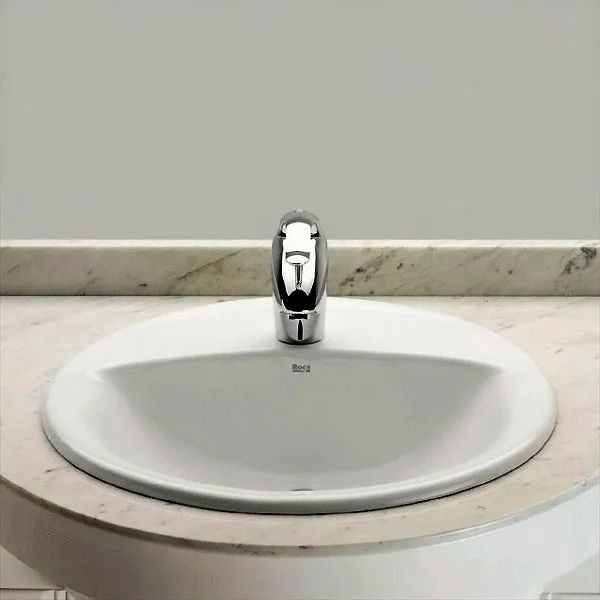 Раковина Roca Aloa 56 см белая, круглой формы - фото 5
