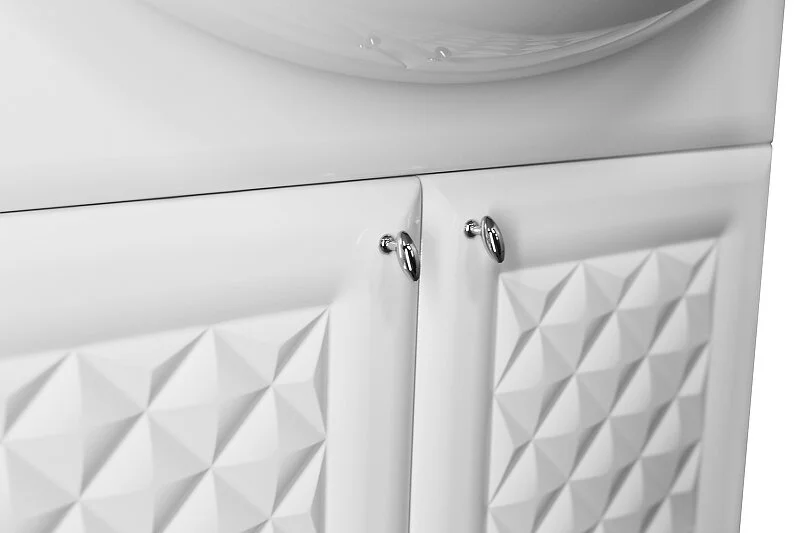 Тумба под раковину напольная Style Line Канна 71 см белая, моноблок - фото 5