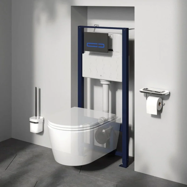 Инсталляция для унитаза Am.Pm Pro с сенсорной клавишей, настенные, напольные - фото 7