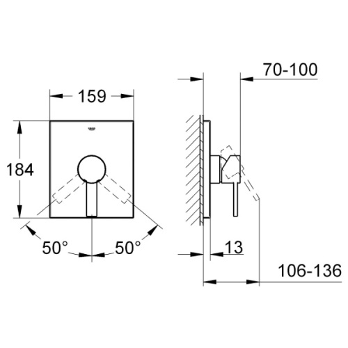 Смеситель для душа Grohe Allure 19317000 - фото 2