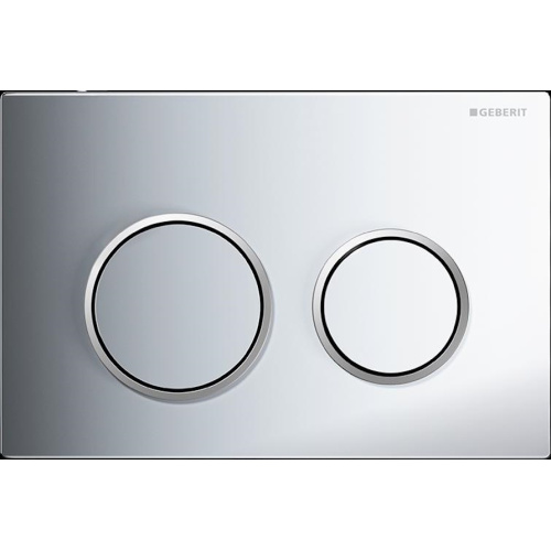 Клавиша смыва Geberit Omega 20 глянцевый хром/кольца матовый хром - фото 1