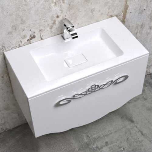 Тумба без раковины, белая 100см La Beaute CHER 100 index_1 - фото 3