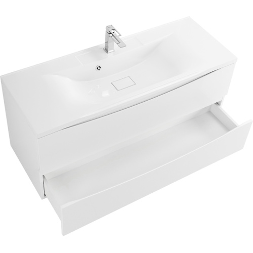 Тумба под раковину подвесная BelBagno Marino 120 см bianco opaco, моноблок - фото 5