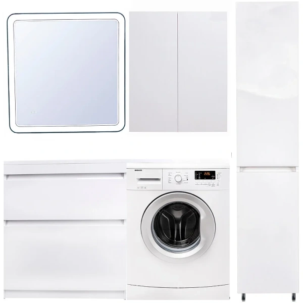 Тумба с раковиной напольная Style Line Даллас СС-00002385 140 см с двумя ящиками - фото 4