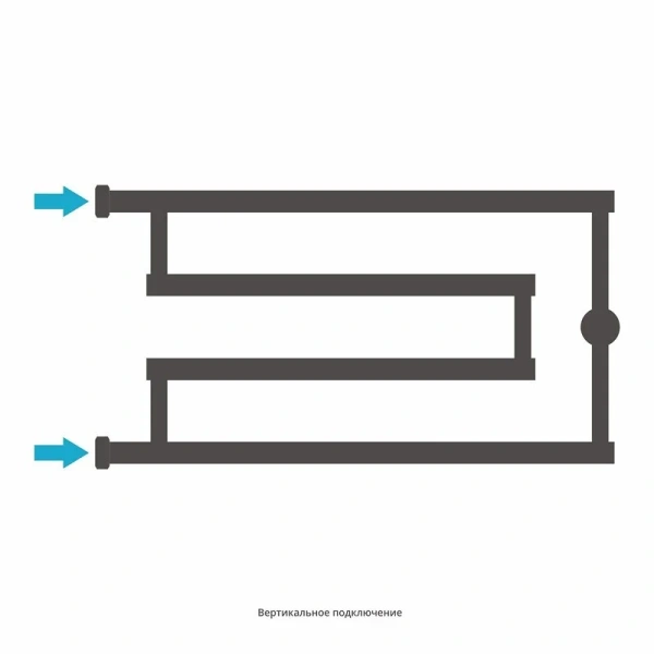 Полотенцесушитель водяной Сунержа High-Tech+ 65х32 см без покрытия, п образные, вертикальные - фото 4