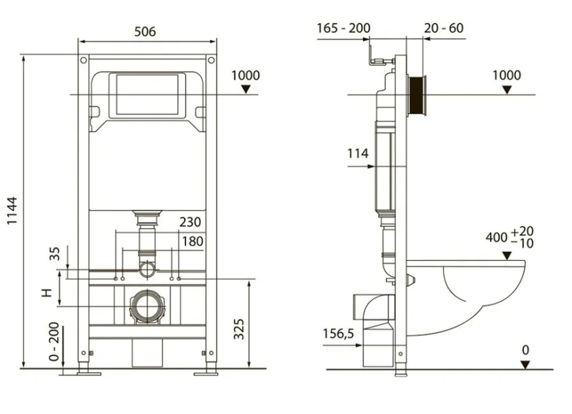 Инсталляция для унитаза Tece TECEspring SL с клавишей смыва, по запросу - фото 3