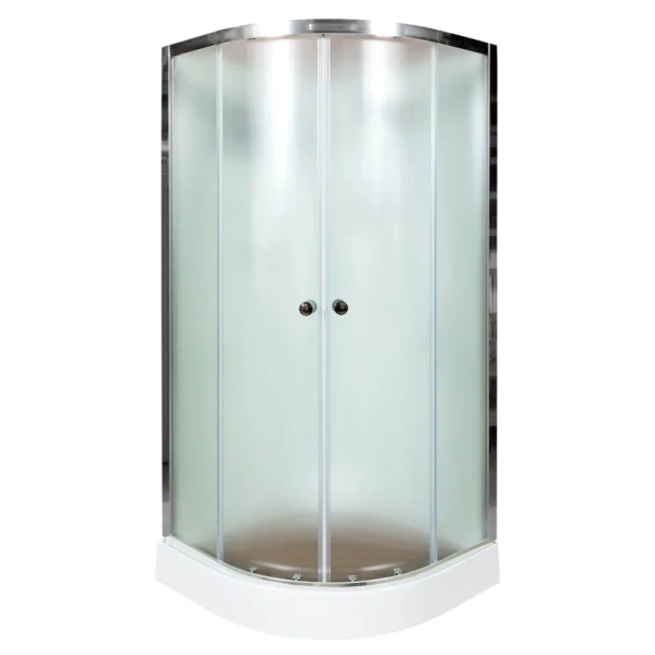 Душевая кабина Deto D 90х90 см без крыши, со стеклянными задними стенками - фото 8