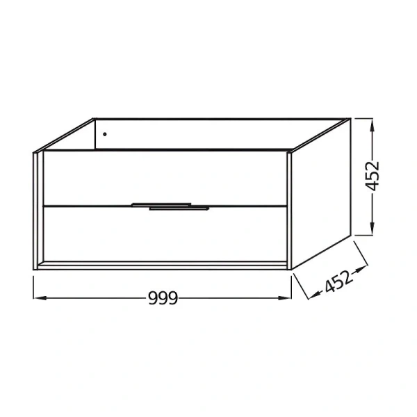 Тумба под раковину подвесная Jacob Delafon Vivienne 100 см белая блестящая/серая матовая - фото 2