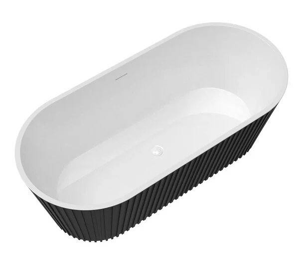 Ванна акриловая Corpa Nera Bonini CN130113, 170 х 80 см, черный матовый, отдельностоящие - фото 7