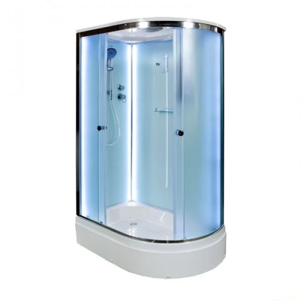 Душевая кабина Deto D272S 120х80 см с Led подсветкой - фото 1