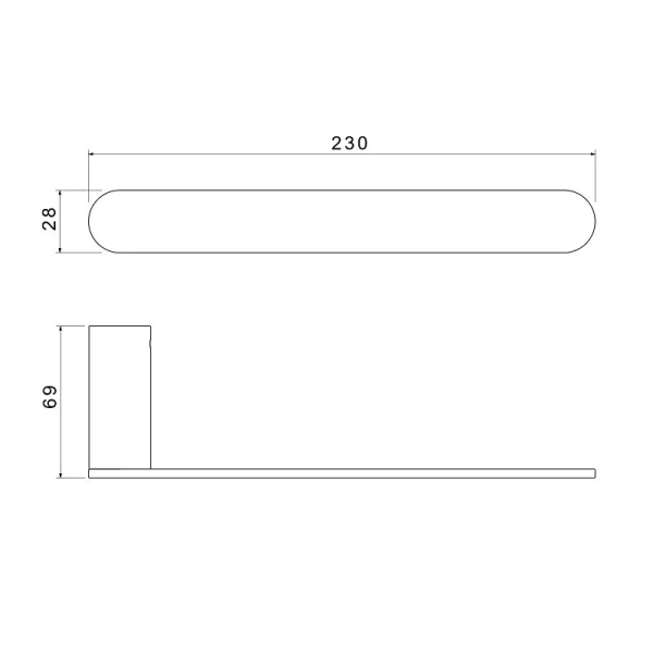Полотенцедержатель Акватек Лира хром - фото 2