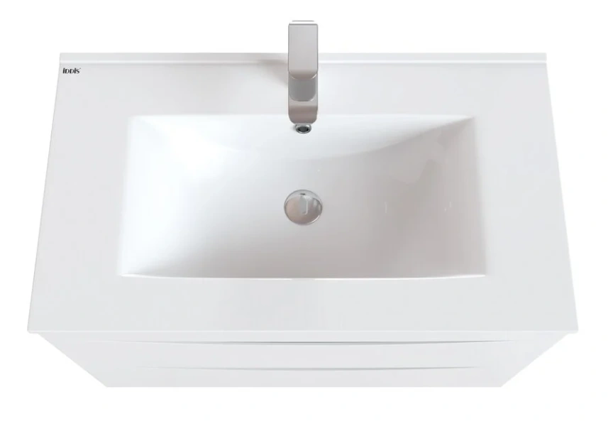 Тумба с раковиной напольная IDDIS Cloud 80 см белая, 80 см - фото 6