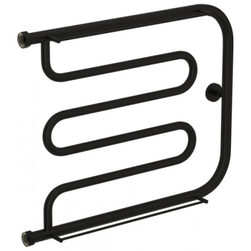 Полотенцесушитель водяной Сунержа Лира 65x50 см матовый чёрный - фото 1