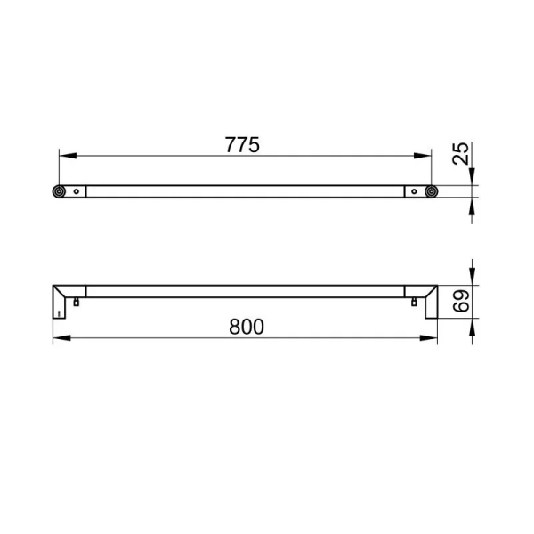 Полотенцедержатель Keuco Reva черный матовый, черные index_1 - фото 9