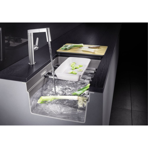 Мойка для кухни Blanco Etagon 500-U 53 см антрацит - фото 4