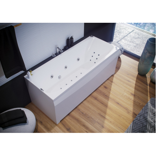 Ванна акриловая Акватек Альфа 170x70 см с гидромассажем, современныe, hi-tech - фото 3