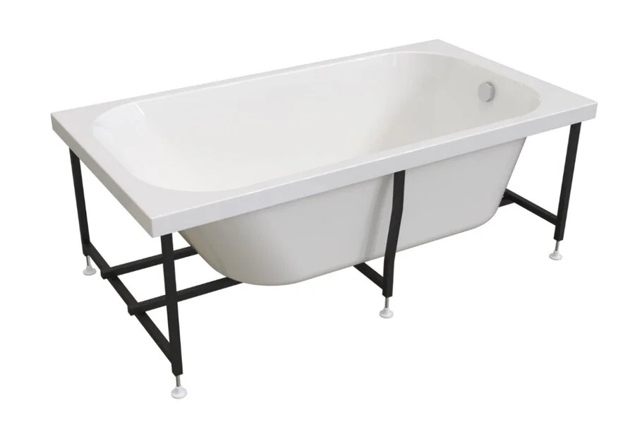 Ванна акриловая Радомир Прованс 170 x 80 см с рамой-подставкой, белая, 1-01-0-0-1-192 - фото 4
