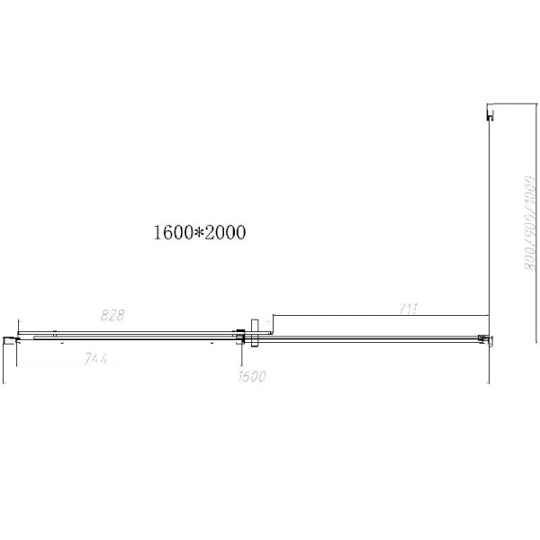 Душевой уголок Vincea Dice VSR-4D8016CL 160х80 см прямоугольный - фото 3