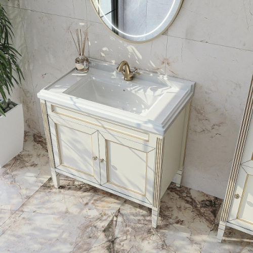 Тумба с раковиной напольная Caprigo Albion Promo 90 см Bianco Antico - фото 3