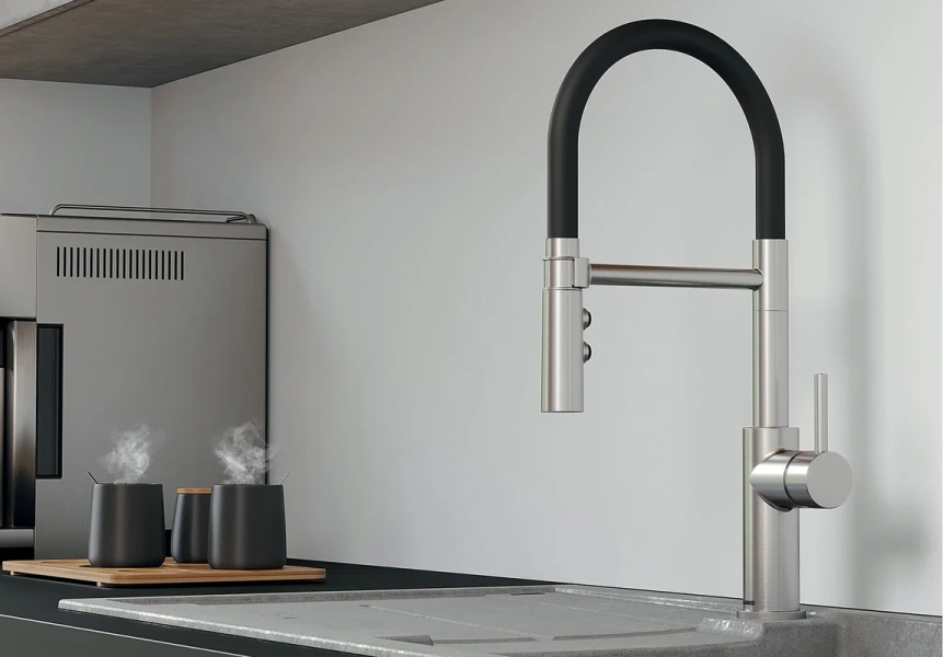 Смеситель для кухни Blanco Catris-S нержавеющая сталь - фото 2