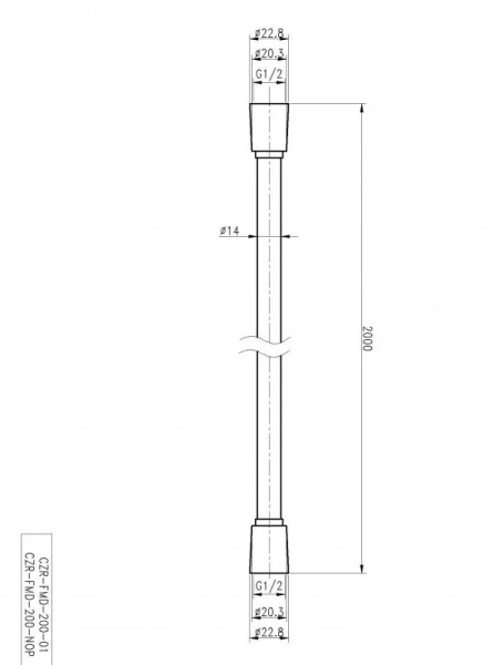Шланг для душа Cezares CZR CZR-FMD-200 гибкий - фото 4