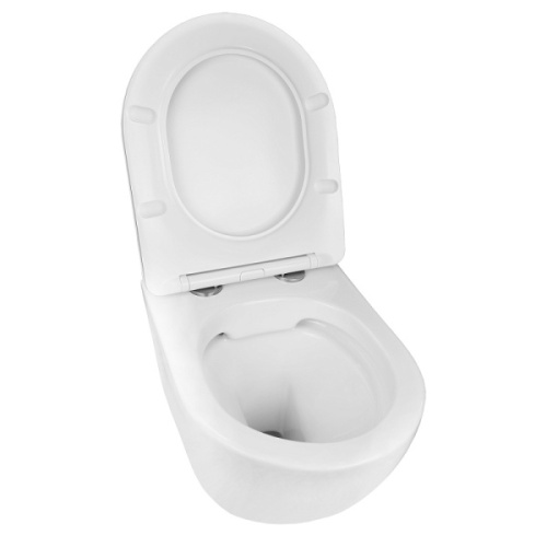 Унитаз подвесной Azario Gloria белый безободковый, современные, hi-tech, круглые - фото 4