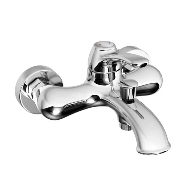 Смеситель для ванны IDDIS Oldie с ручным душем, недорогие, округлая форма, с душевой лейкой - фото 5