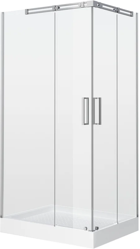 Душевой уголок Grossman Galaxy 110x80 см двери раздвижные, хром - фото 4