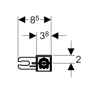 Инсталляция для раковины Geberit Duofix 111.480.00.1 с порошковым напылением - фото 4